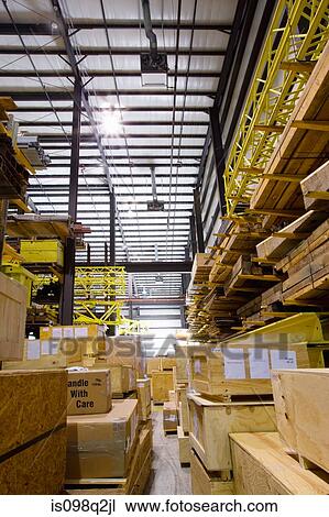 Crates in a warehouse View Large Photo Image Stock Image - Crates in a warehouse. Fotosearch