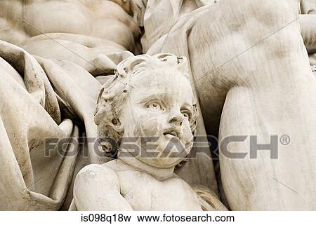 Stock Photo - Detail of statue in vienna. Fotosearch