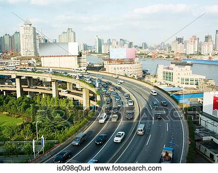 Elevated highway in shanghai View Large Photo Image Stock Image - Elevated highway in shanghai. Fotosearch