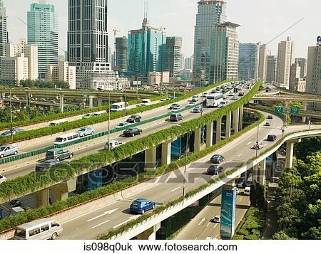Elevated highway in shanghai View Large Photo Image Stock Image - Elevated highway in shanghai. Fotosearch