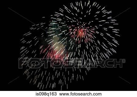 Stock Image - Firework display. Fotosearch