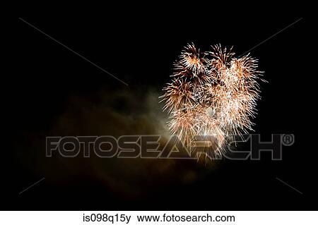 Firework display View Large Photo Image Stock Photo - Firework display. Fotosearch