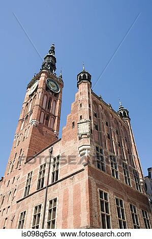 Stock Photo - Gdansk town hall. Fotosearch