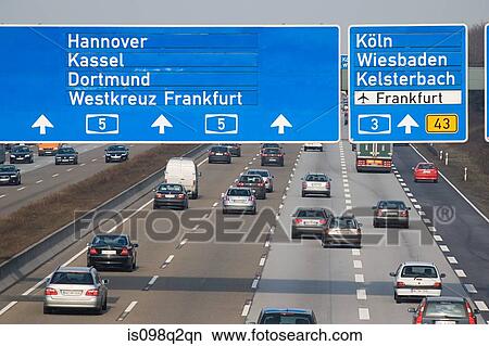 Picture - Motorway near frankfurt. Fotosearch