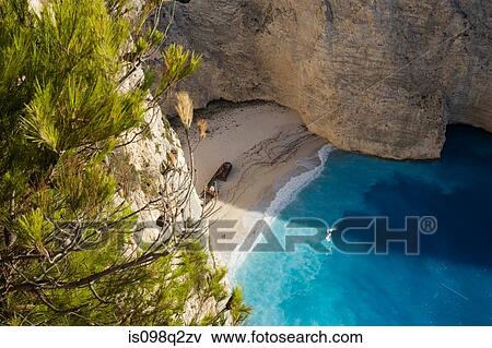 Navagio zante View Large Photo Image Stock Photo - Navagio zante. Fotosearch