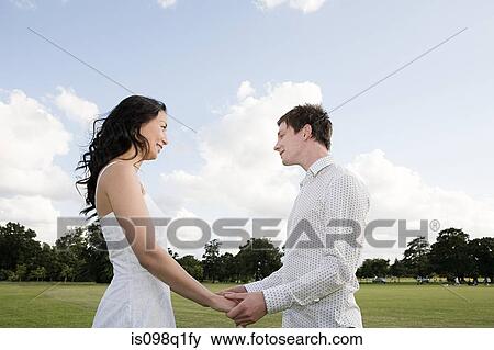 Stock Photo - Newlywed couple. Fotosearch