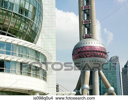 Oriental pearl tower shanghai View Large Photo Image Picture - Oriental pearl tower shanghai. Fotosearch