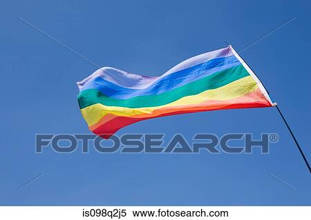 Rainbow flag View Large Photo Image Stock Photography - Rainbow flag. Fotosearch
