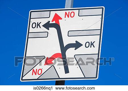 Stock Image - Road sign. Fotosearch