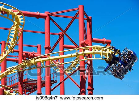 Rollercoaster View Large Photo Image Stock Photo - Rollercoaster. Fotosearch