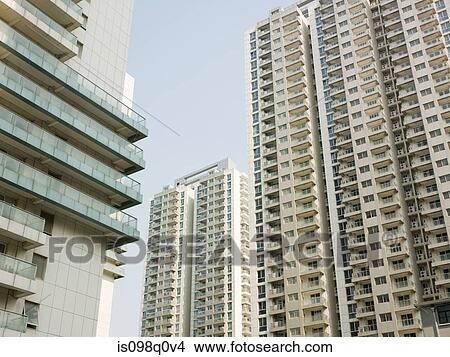 Picture - Shanghai apartment buildings. Fotosearch
