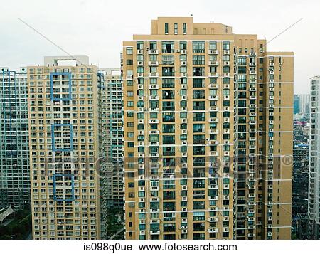 Shanghai apartment buildings View Large Photo Image Stock Image - Shanghai apartment buildings. Fotosearch