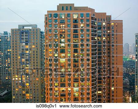 Shanghai apartment buildings View Large Photo Image Stock Image - Shanghai apartment buildings. Fotosearch