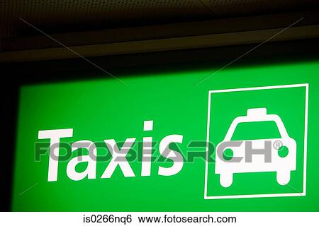 Sign for taxis View Large Photo Image Stock Photograph - Sign for taxis. Fotosearch