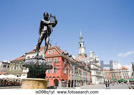 Statue in poznan View Large Photo Image Stock Photograph - Statue in poznan. Fotosearch