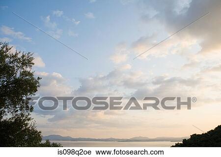 The sunset over corfu View Large Photo Image Stock Image - The sunset over corfu. Fotosearch
