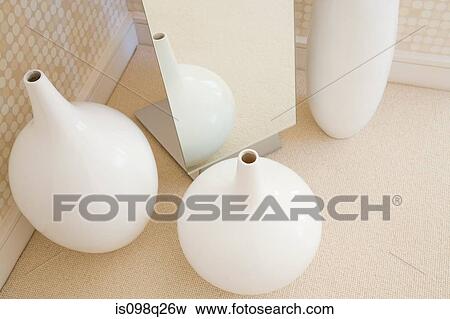 Vases and mirror View Large Photo Image Stock Photo - Vases and mirror. Fotosearch