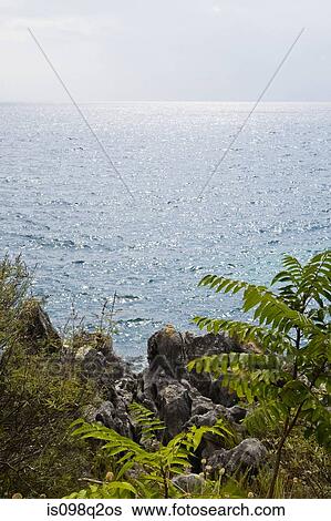 Stock Photograph - View of the sea. Fotosearch