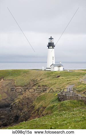 Yaquina head lighthouse View Large Photo Image Stock Image - Yaquina head lighthouse. Fotosearch