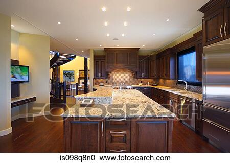 Stock Image - A modern kitchen. Fotosearch
