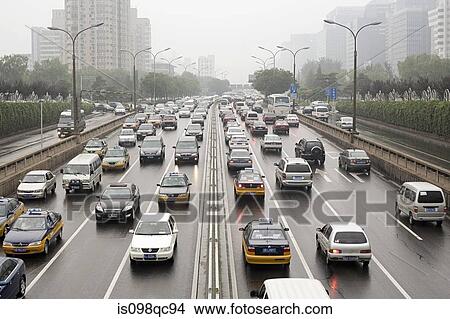 Cars in beijing View Large Photo Image Picture - Cars in beijing. Fotosearch