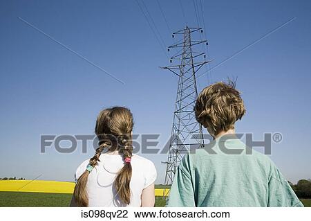 Children by pylon View Large Photo Image Stock Image - Children by pylon. Fotosearch