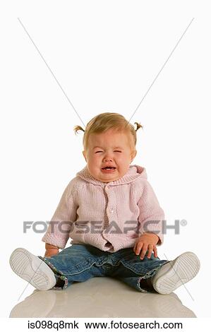 Female toddler crying View Large Photo Image Stock Image - Female toddler crying. Fotosearch