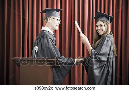 Girl graduating View Large Photo Image Stock Photo - Girl graduating. Fotosearch