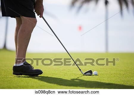Golfer on course View Large Photo Image Picture - Golfer on course. Fotosearch