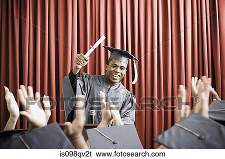 Graduate giving speech View Large Photo Image Stock Photograph - Graduate giving speech. Fotosearch