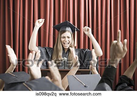 Graduate giving speech View Large Photo Image Stock Photography - Graduate giving speech. Fotosearch