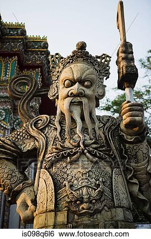 Guardian statue at wat pho temple View Large Photo Image Stock Photograph - Guardian statue at wat pho temple. Fotosearch
