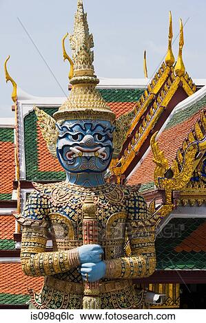 Guardian statue at wat phra kaeo View Large Photo Image Stock Image - Guardian statue at wat phra kaeo. Fotosearch