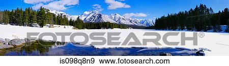 Panoramic image of snow and mountains View Large Photo Image Stock Photo - Panoramic image of snow and mountains. Fotosearch