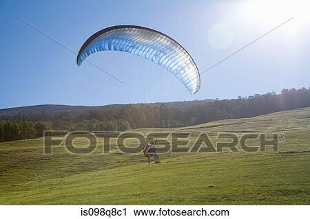 Stock Image - Paragliding. Fotosearch