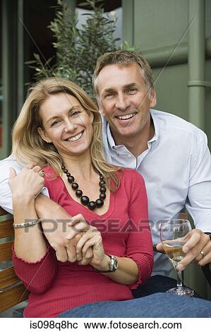 Portrait of a happy mature couple View Large Photo Image Stock Image - Portrait of a happy mature couple. Fotosearch