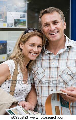 Stock Image - Portrait of a mature couple. Fotosearch
