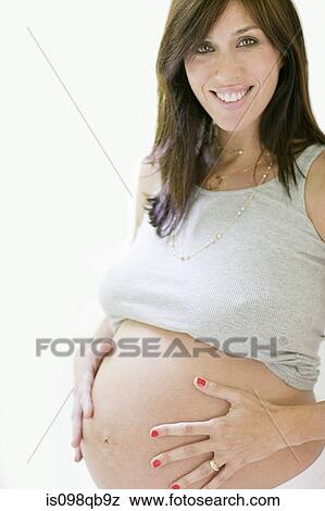 Pregnant woman View Large Photo Image Stock Photo - Pregnant woman. Fotosearch
