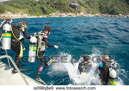 Scuba diving at similan islands View Large Photo Image Stock Photo - Scuba diving at similan islands. Fotosearch