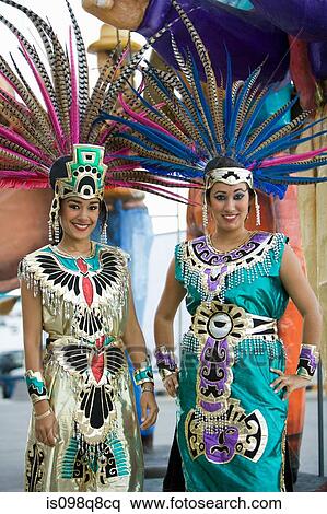 Women in aztec costumes View Large Photo Image Stock Photography - Women in aztec costumes. Fotosearch