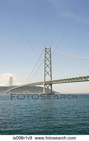 Akashi kaikyo bridge View Large Photo Image Stock Photo - Akashi kaikyo bridge. Fotosearch