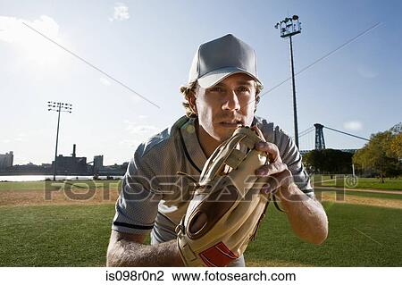 Stock Image - Baseball pitcher. Fotosearch