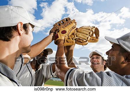 Baseball players cheering View Large Photo Image Stock Photography - Baseball players cheering. Fotosearch