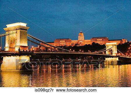 Buda castle and szechenyi chain bridge View Large Photo Image Stock Photography - Buda castle and szechenyi chain bridge. Fotosearch