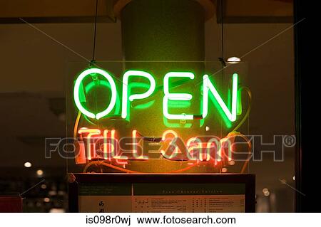 Cafe neon sign View Large Photo Image Stock Image - Cafe neon sign. Fotosearch