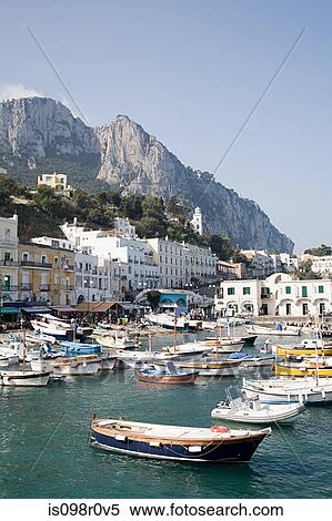 Capri harbour View Large Photo Image Stock Photography - Capri harbour. Fotosearch