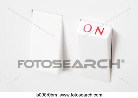 Close up of an on switch View Large Photo Image Picture - Close up of an on switch. Fotosearch