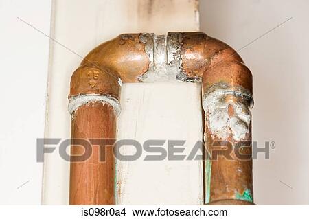 Picture - Copper pipes. Fotosearch