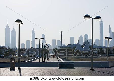 Dubai skyline View Large Photo Image Stock Photography - Dubai skyline. Fotosearch
