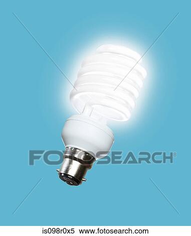 Stock Photography - Energy saving lightbulb. Fotosearch